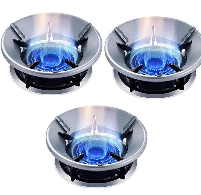 Hendon Gas Stove Burner Stand Gas Chula Burner Gas Saver Jali Ring Fire (Pack of 3)-image-28