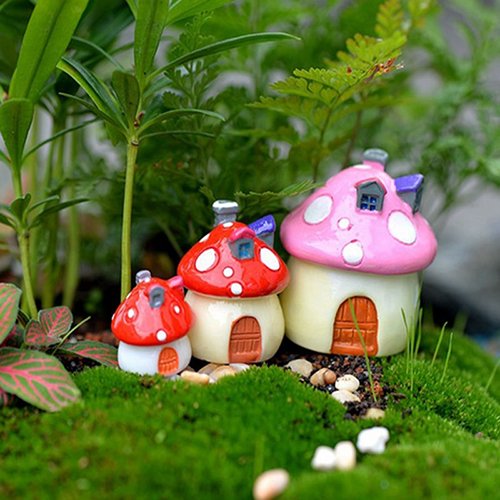 GlitZGlam Magische Miniatur Pilz für eine Miniatur Fairy Garden oder