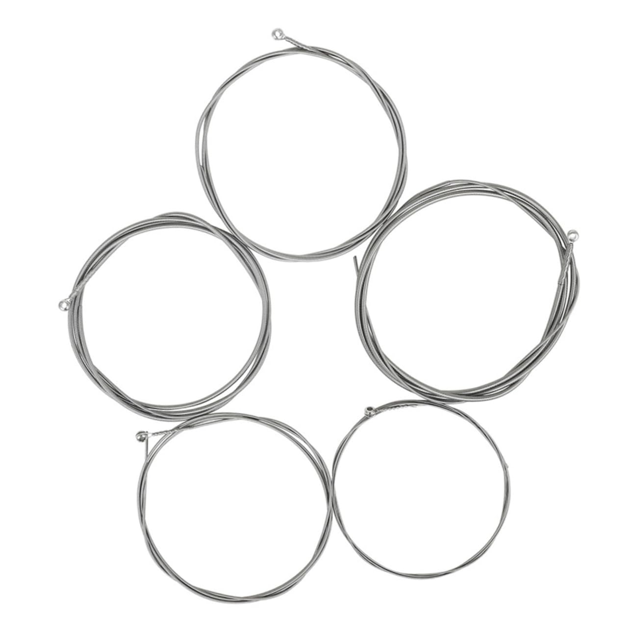 Holibanna 5pcs String Alloy Wrapped Electric Bass Strings High Carbon Resistant for All Players Durable Bass Accessories for Musicians