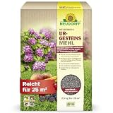 Neudorff UrgesteinsMehl 2,5 kg für 25 m² – Remineralisiert ausgelaugte Böden für kräftige Pflanzen und aromatische Ernte - Bodenverbesserer mit Sofort- & Langezeitwirkung