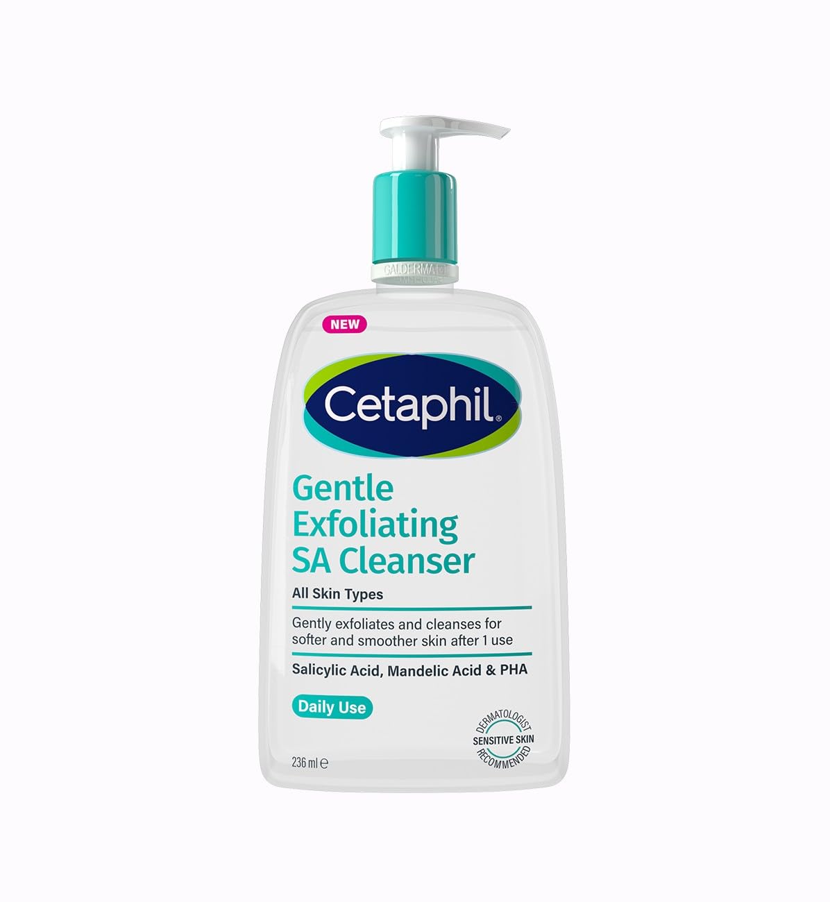 Cetaphil Gentle Exfoliating Salicylic Acid Cleanser, SA Face Wash & Body Wash for Dry Rough & Bumpy Skin 236ml