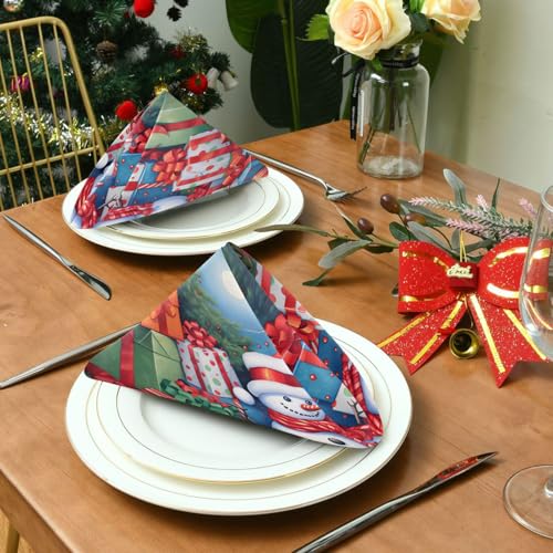 Servilletas de Tela Navideñas Set x6 20x20 pulgadas miniatura 4
