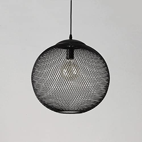 Suspension cage fer forgé noir style industriel rétro - 2