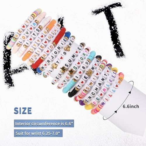 Clay Bead Friendship Bracelets Bulk for Women4