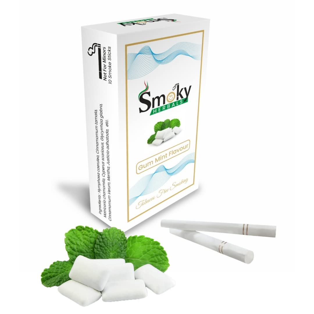 100% Tobacco & Nicotine Free Cigarette for Refresh Mood & Relieve Stress for Men & Women (GM MINT FLAVOUR, 1 Packet)