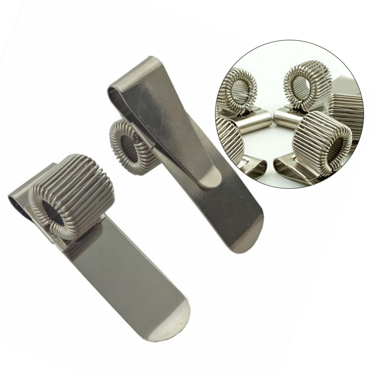 jojofuny 2 set Portapenne Con Clip A Molla Portapenne Materiale Scolastico In Metallo Cancelleria Per Ufficio 12 pezzi * 2