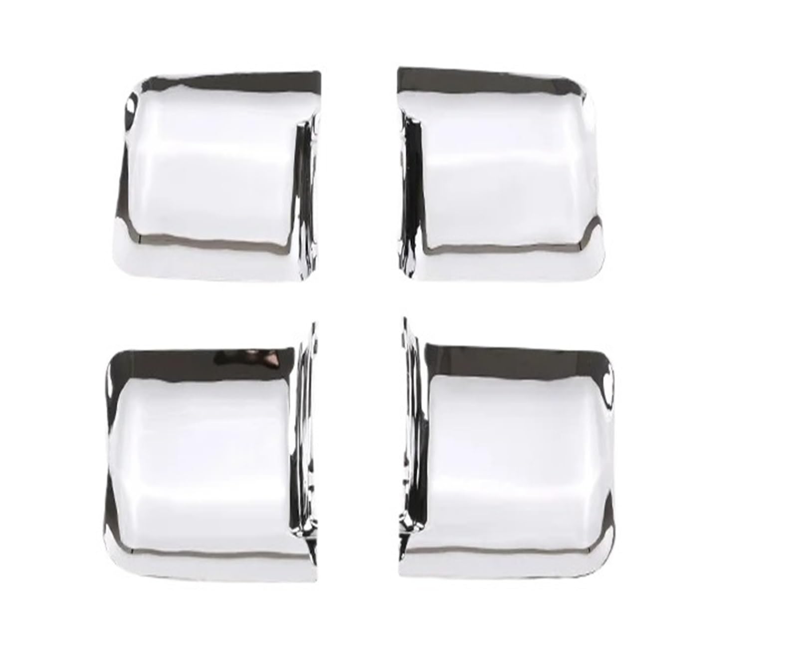 Interior Trim for Toyota for Tundra for Sequoia 2007-2021 ABS Carbon Fiber Car Inner Door Bowl Cover Trim Sticker Cover Trim Sticker(Silver)