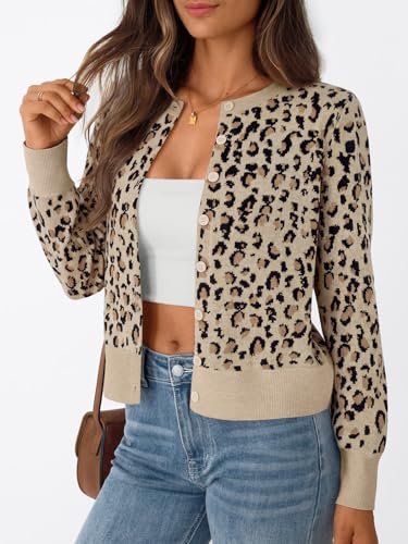 Image of Trendy Queen Lightweight Cardigan Sweaters for Women 2026 | Soft Knit Button-Down, Classic Fit Open-Front Layering Piece for Fall, Winter & Office Wear