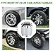 10L0L Golf Cart ITP SS Wheel Center Hub Cap 8,10,12 Inch Push in Style, SS Center Caps for Yamaha and Most EZGO Club Car Golf Cart Wheel, Set of 4 (Chrome)