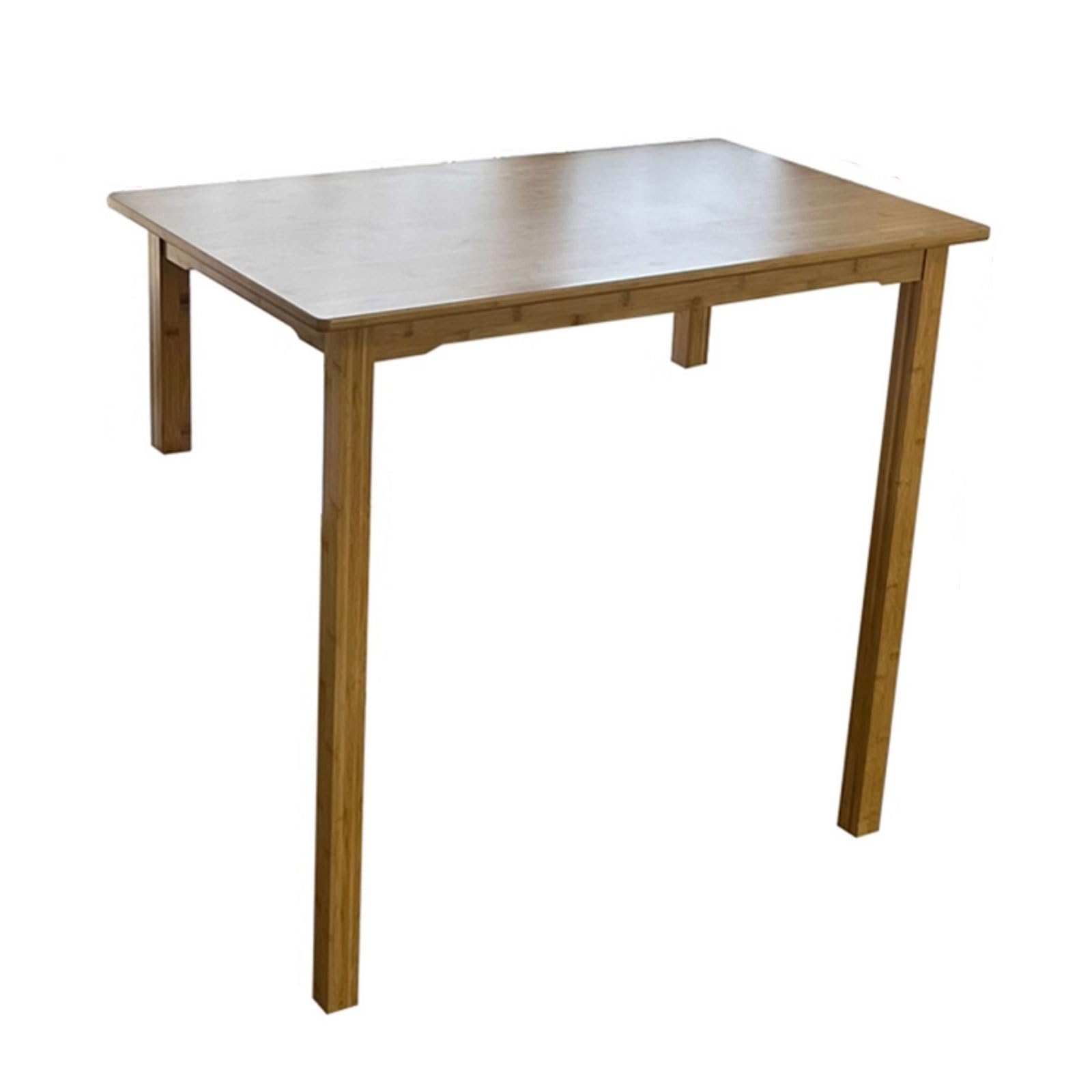 Ergonomic Bamboo Study Desk, Small Standing Desk for Bedroom Window, Waterproof & Scratch-Resistant, Compact Home Office Table (Yellow, 70x50x10cm/28x20x4in)