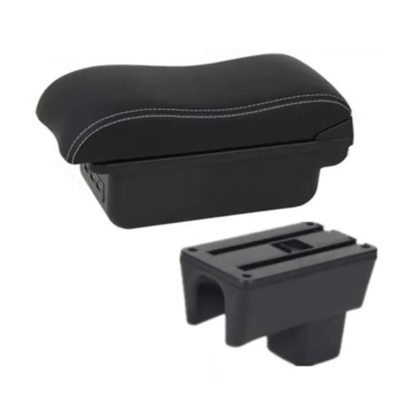 Center Armrest Box For Suzuki For Swift 2005-2023 2024 Car Armrest Box Curved Surface Storage Box Dedicated Replacement Accessories Arm Rest(B3 white lines 3usb)