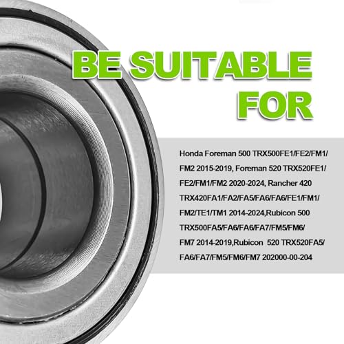 Image of Front Heavy Duty Wheel Bearing & Seal kit - Compatible with Honda 2014-2024 Rancher 420 Rubicon 500 520 / Foreman 500 520, Replace 91051-HR3-A21 90651-HR3-A20