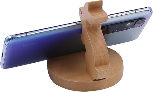 Miniatura 5 de Lindo conejo teléfono celular soporte de madera del teléfono soporte animal universal teléfono celular titular escritorio para todos los teléfonos