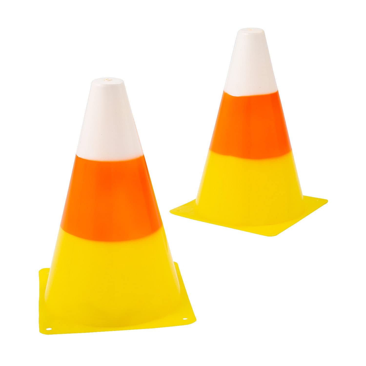 Candy Corn Traffic Cones, 12 Pieces