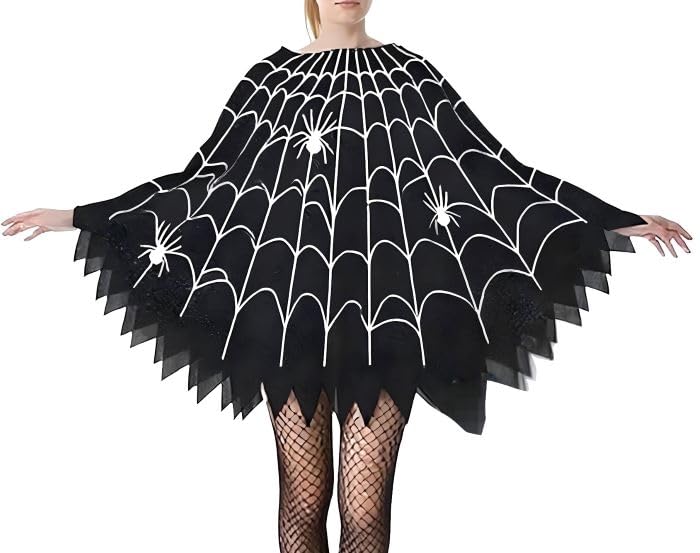 Mantella Carnevale Halloween Ragnatela Spider Net Cosplay Cape SPIDER-NET01