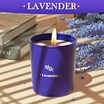 Lavender Candles for Home Scented, 8 oz Scented Candles Present, Purple Jar Wax, Made with Soy for Women, 45 Hour Long-Lasting Burn for Mom Girl Friend Birthday Present Giving - 1 Pack - Image 2