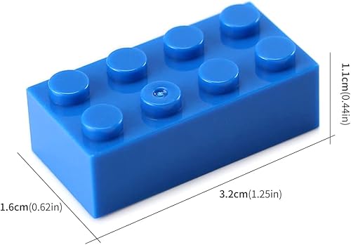 Miniatura 6 de Feleph Basic Parts - Juego de 320 piezas de ladrillos azules de 2 x 4 pulgadas, juego creativo de bloques de juguete para niños, combinación clásica