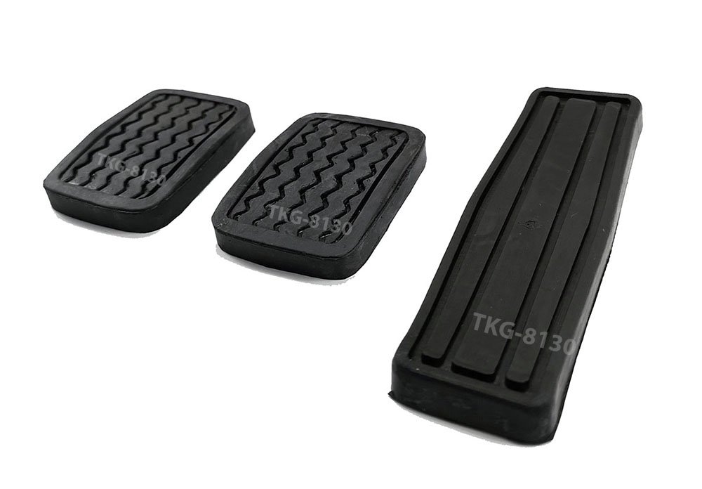 K1AutoParts Set Clutch Brake Accelerator Pedal Pad Cover For Nissan 720 / Datsun 720 Pickup 1980-1986
