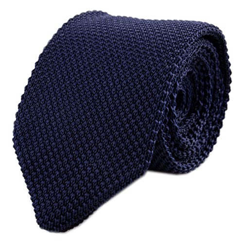 Rosiika Cravatta da uomo in maglia sottile elegante formale...