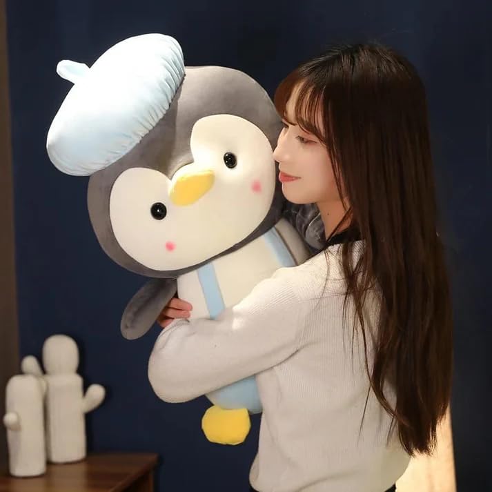 Image of Cute Penguin Soft Toy for Kids 30 cm | Ultra Soft Plush Stuffed Animal Teddy | Hugging Pillow Doll for Boys & Girls | Birthday Gift, Home Decor & Sleeping Companion (Blue)