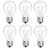 Hoimuv 100 Watt Incandescent Light Bulbs, A19 Clear Incandescent Rough Service Light Bulb,A19 100 WATT Incandescent Bulb Shatter Resistant Rough Service Light Bulb 100 WATTS A19 Shape (6)