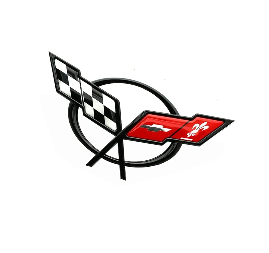 Amazon | ペアセット フロント&リア クロスフラッグエンブレム