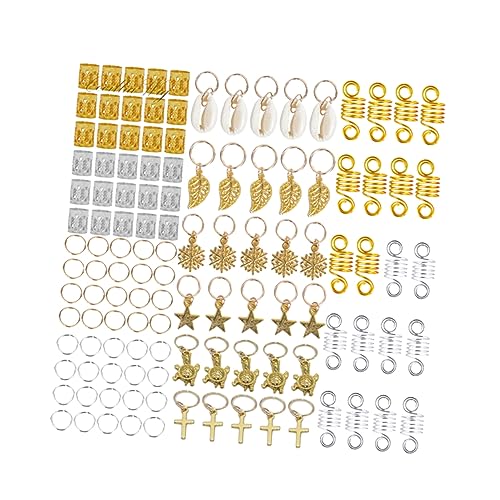 DONFAMDS 120 Piezas anillos de de pelo joyas para el cabello hair topper