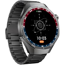 C15PRO AMOLED Ekran Ak ll  Saat, Dokunmatik Metal Kasa, Siyah