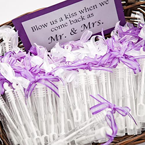 White Wedding Bubble Wands, 200 Pack Mini Sticks for Send Off Party Favors by Uzoxlsn - Used condition - Image 4