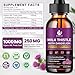 Milk Thistle Supplement for Liver Cleanse Detox & Repair, Liver Detox Drops with Organic Milk Thistle Seed, Artichoke Extract, Dandelion, Turmeric and Vegan, Non-GMO, Gluten-Free (2 Pack, 1 Fl Oz)