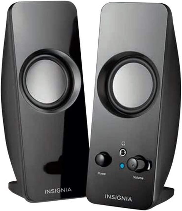 Power Stereo Speakers 2.0 w/Headphone Jack