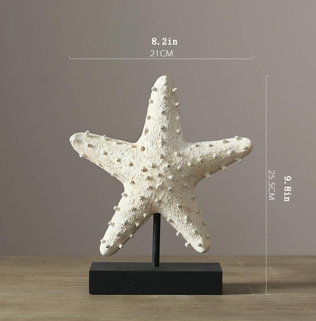 Décoration de bureau Nordic Méditerranée Journal À La Main Simulation Simulation Starfish Debout Debout Décoration De Bureau De Bureau De Bureau De Bureau De Bureau Décor de bureau de titulaire