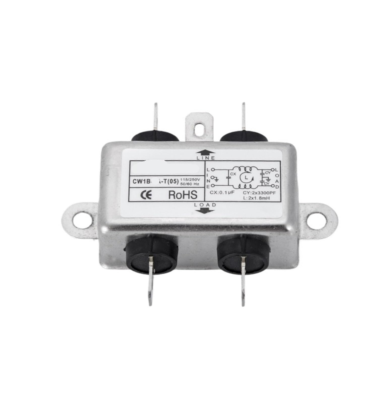 ETPBRIMSF CW1B-3A-T 05 single-phase AC 220v power filter isolator anti-interference socket type(CW1B-3A-T 05)