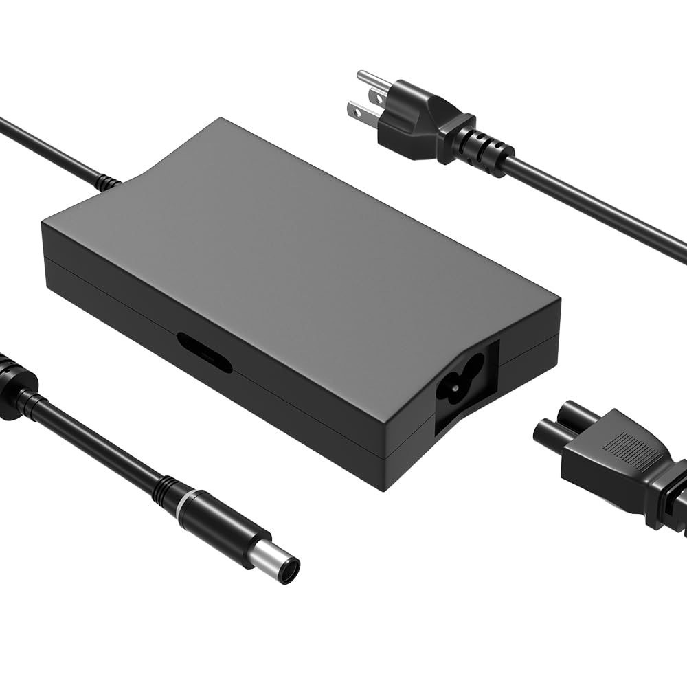 HSXIRQA 130W DA130PE1-00 LA130PM121 Charger Compatible with Dell Inspiron 14 15 Gaming, G3 G5 G7, Precision M4400 3530 XPS L701X L502x D6000 WD15