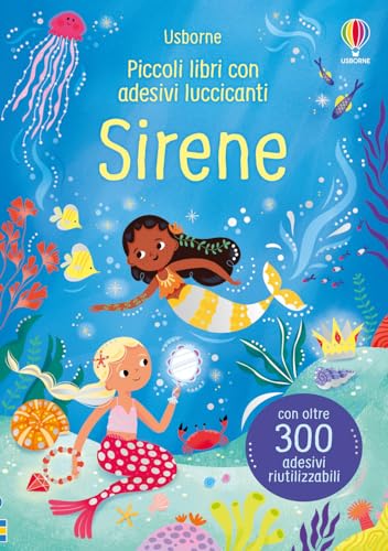 Piccoli libri con adesivi luccicanti: Sirene