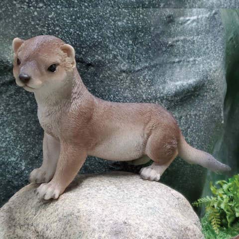 Amazon.co.jp: カワウソの置物 コツメカワウソ 179QY 動物