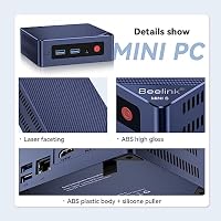 Beelink Mini PC, Intel 12th Gen Alder Lake- N95(bis zu 3.4GHz), 8GB DDR4 RAM 480GB SSD, Mini S12 Desktop Computer 25W TDP, 4K Dual HDMI Display/USB3.2/WiFi 5/BT4.2/RJ45 2.5G – Ansicht 2