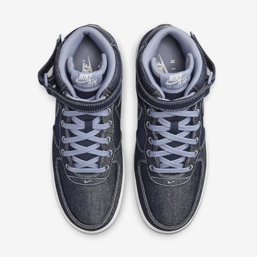 Nike Air Force 1 '07 Mid Women's Shoe (DD9625-400, Obsidian/Summit White/Ashen Slate)4