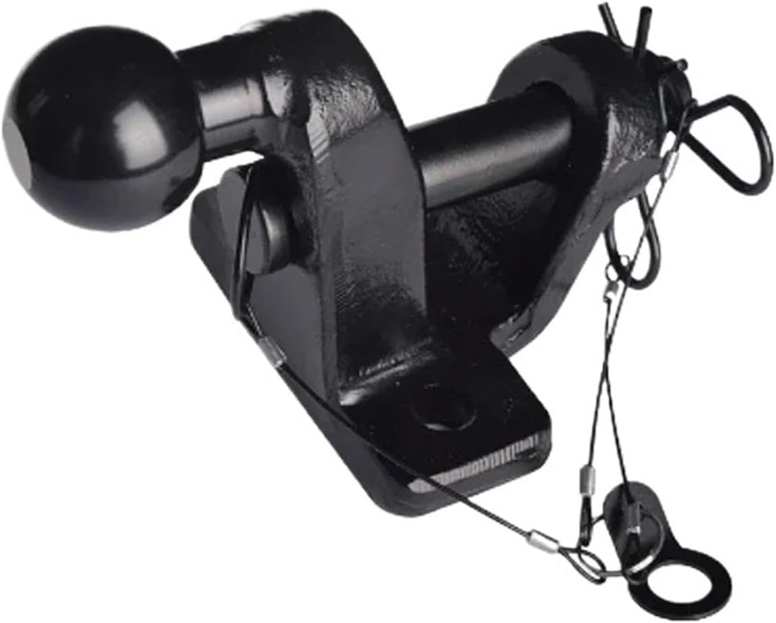 50mm Towing Trailer Hitch Tow Ball Pin,Compatible With Trailer Universal Pin Ball Jaw Coupling(Black Ball head)