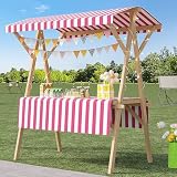 Faltbarer Holz Verkaufsstand Outdoor mit Dach, Klappbarer Marktstand