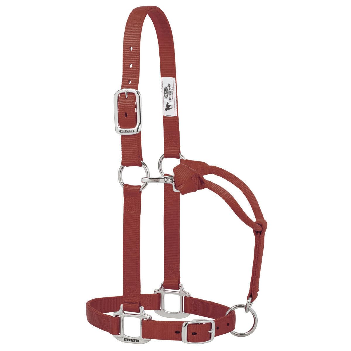 Weaver Leather 35-7375-GH Original verstellbares Nylonhalfter mit verchromten Beschlägen, Graphit, 2,5 cm durchschnittliches Pferd