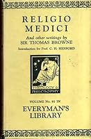 EVERYMANS - THE RELIGIO MEDICI & OTHER WRITINGS OF SIR THOMAS BROWNE B000RXUY88 Book Cover