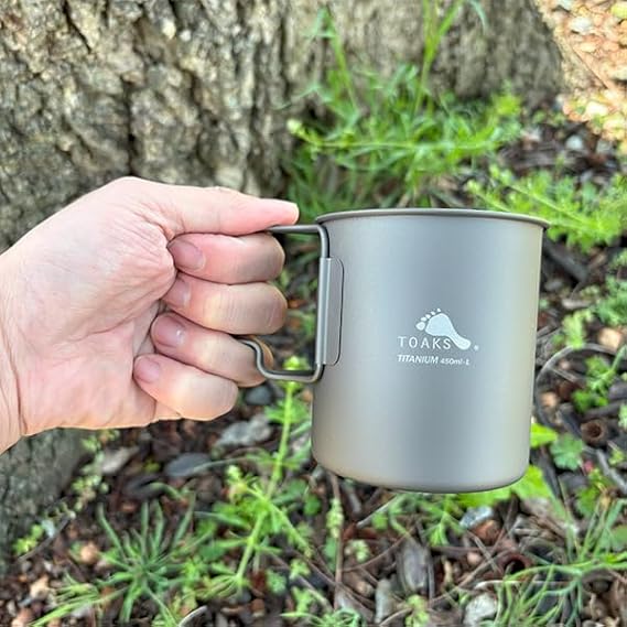 TOAKS LIGHT Titanium 450ml Cup with Lid (ultralight version)
