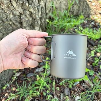 TOAKS LIGHT Titanium 450ml Cup with Lid (ultralight version)