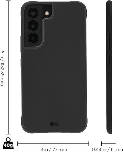 Miniatura 7 de Case-Mate Funda para Samsung Galaxy S22, 6.1 pulgadas, color negro, protección contra caídas de 15 pies, funda Tough Plus Series para Samsung S22,