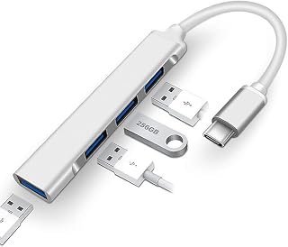 WiredCom 4-in-1 USB Hub Multiport Adapter Aluminium Shell, Type c to USB Connector, USB c hub, Type c hub, with Fast Data ... Price In India