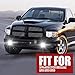 BUNKER INDUST Dodge Ram LED Fog Lights with Daytime Running Lights Set,1 Pair Clear Lens Fog Lamps Replacement for 1994 1995 1996 1997 1998 1999 2000 2001 2002 Dodge Ram 1500 2500 3500