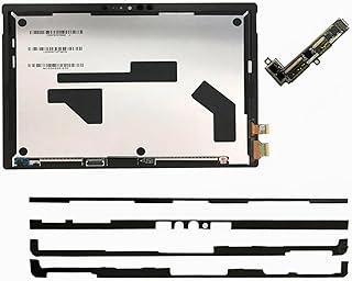 Replacement for Microsoft Surface Pro 5 6 1796 1807 1809 12.3 inch LCD LED Display Touch Screen Digitizer Assembly (with Touch Plate and Adhesive Stripe)