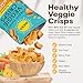 BIENA Tasty Thins Veggie Crisps - Low Calorie Veggie Chips for Adults and Kids - 4-Pack, 4 Ounce Bags - Nacho