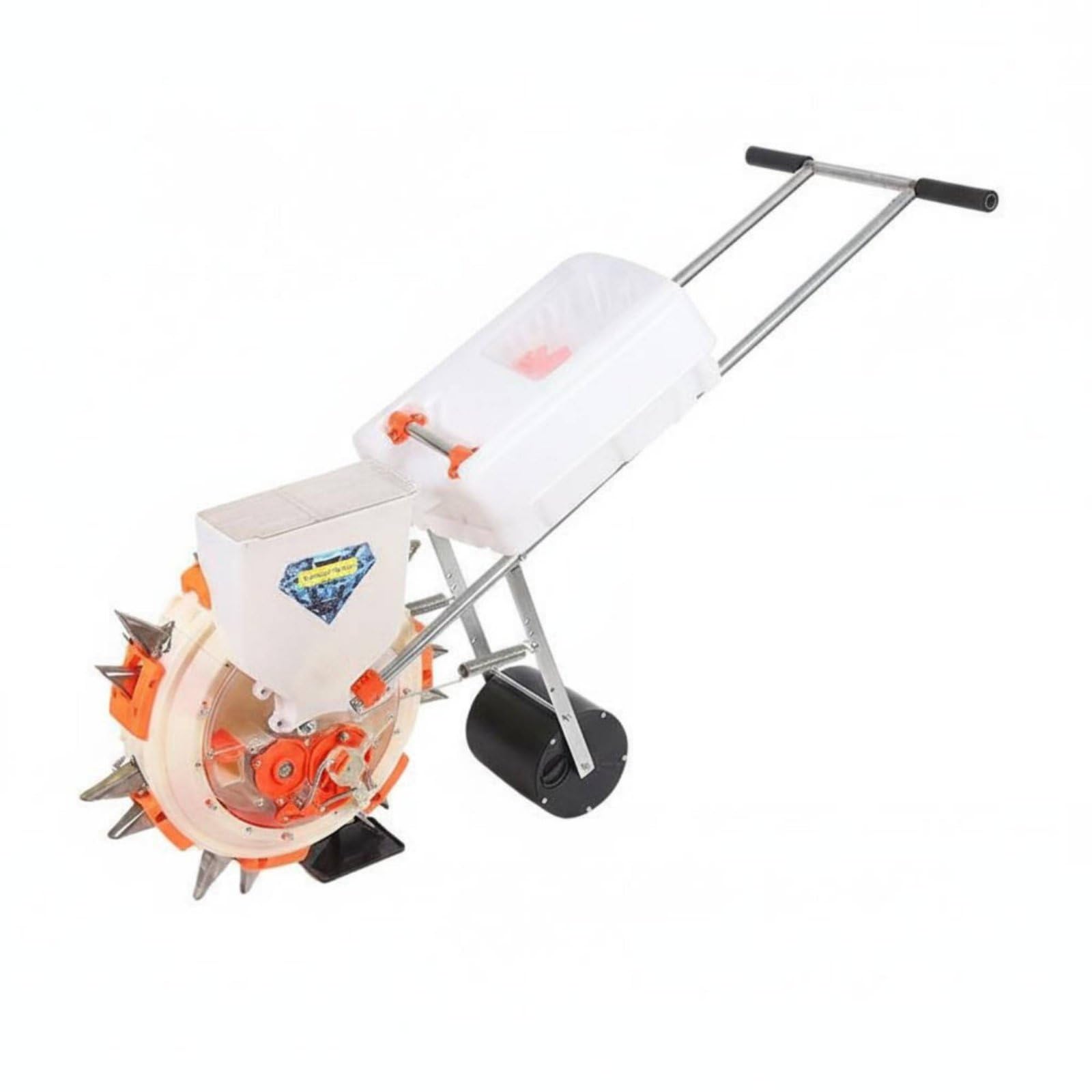 Semoir Manuel Portatif Distributeur Planteur Semoir Épandeur à Réglage Précis pour Soja Arachides Sorgho Haricots Mungo Matériaux INOX et Plastique, L 28CM, 6-Buse